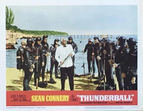 Original vintage US lobby card poster for Thunderball Original vintage movie poster 1965 James Bond