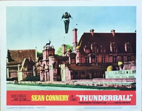 Original vintage US lobby card poster for Thunderball Original vintage movie poster for 1965 James Bond