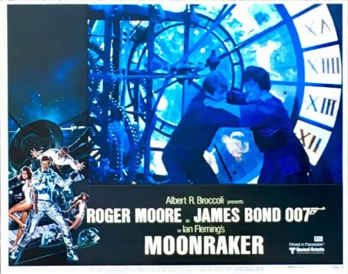 Original vintage US cinema lobby card poster for 1979 Bond film Moonraker