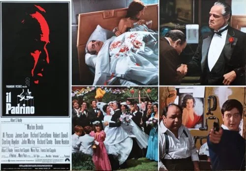 Original vintage Italian cinema poster for 1972 classic movie, The Godfather