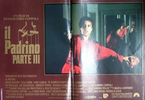 Original vintage Italian cinema poster for the 1990 Part III of The Godfather