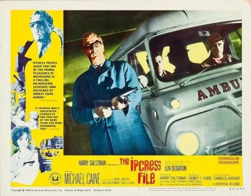 Original vintage lobby card movie poster for The Ipcress file